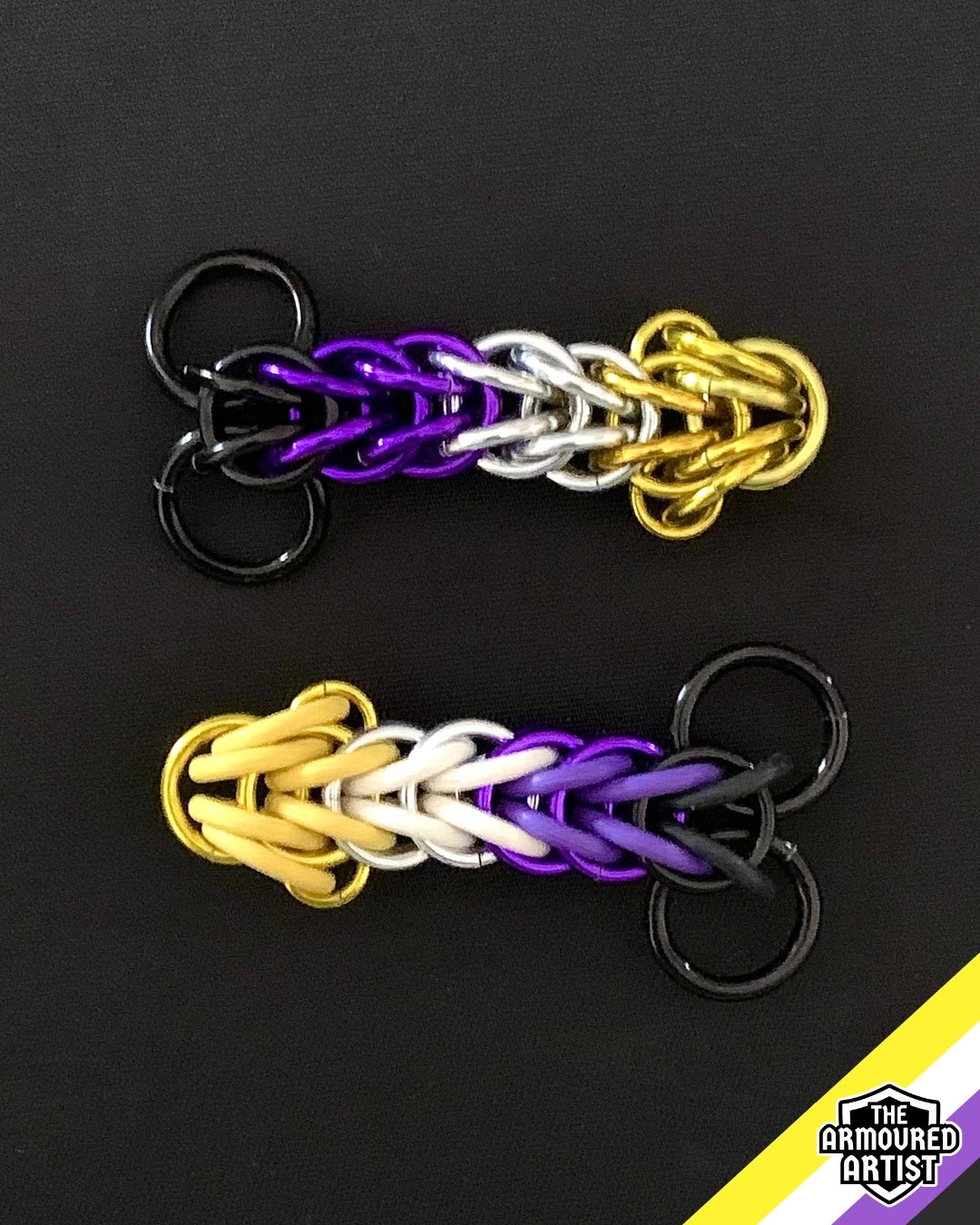 Nonbinary Pocket Rocket Keychains/Necklaces
