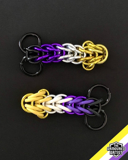 Nonbinary Pocket Rocket Keychains/Necklaces