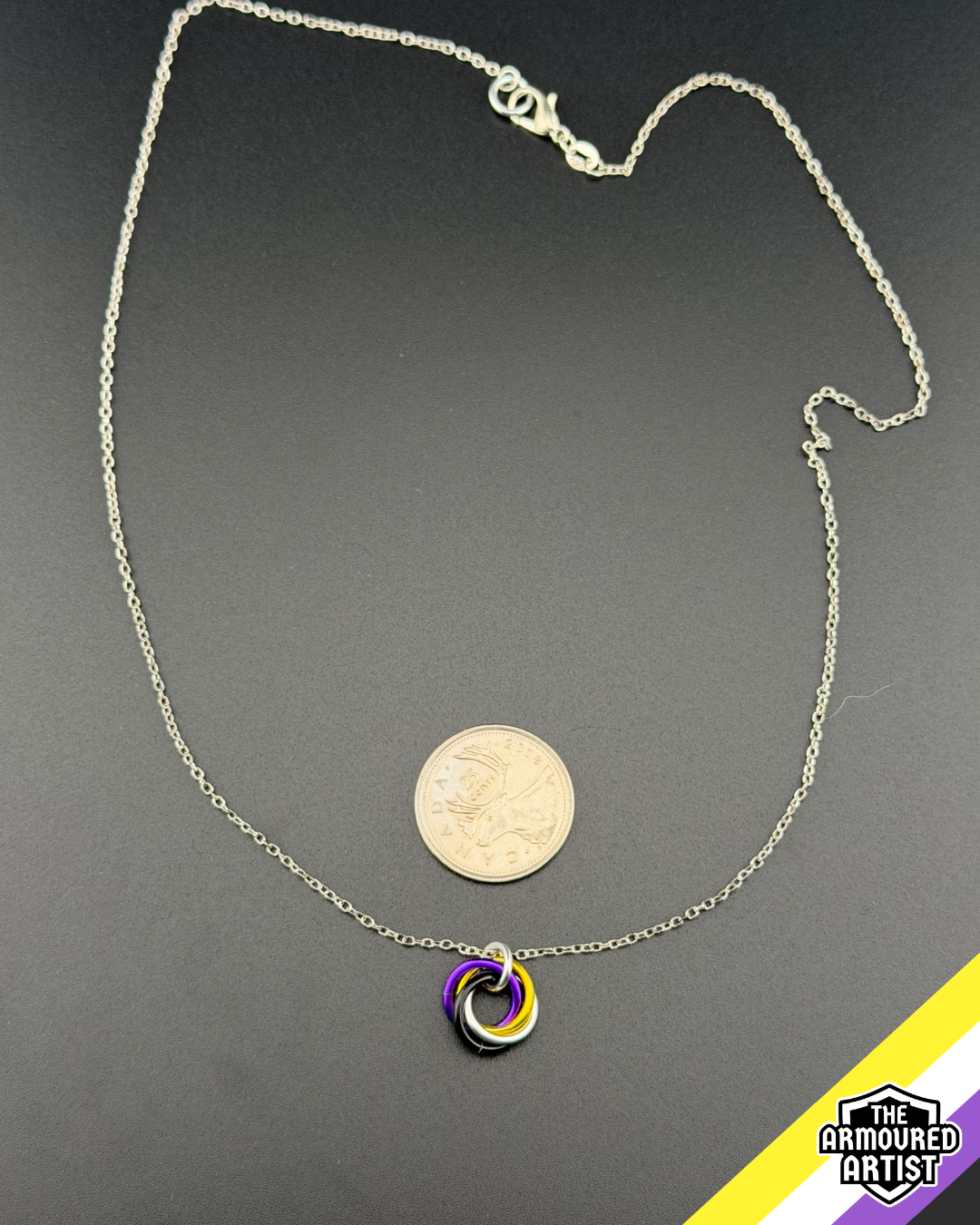 Nonbinary Spiral Chainmail Necklaces