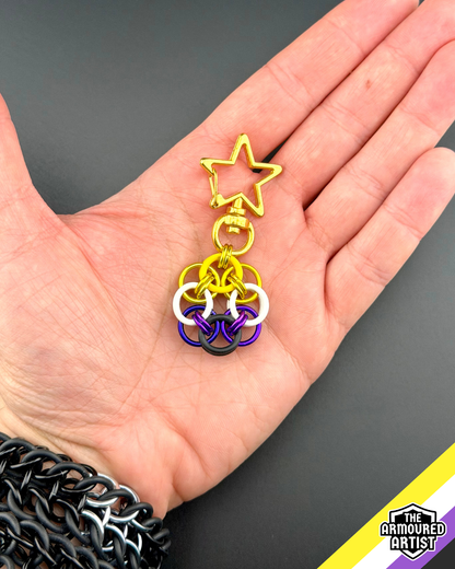 Nonbinary Flexible Helmchain Keychains