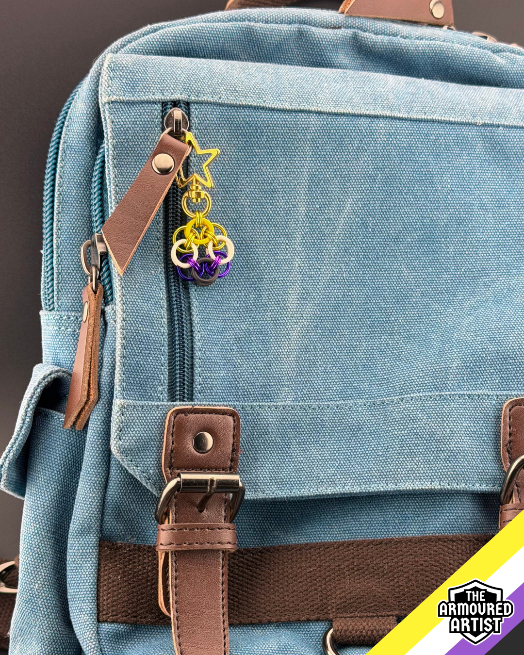 Nonbinary Flexible Helmchain Keychains