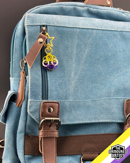 Nonbinary Flexible Helmchain Keychains
