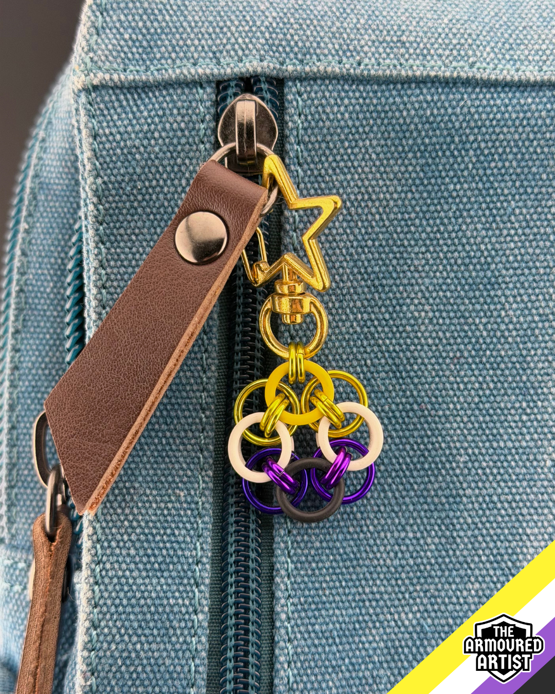 Nonbinary Flexible Helmchain Keychains
