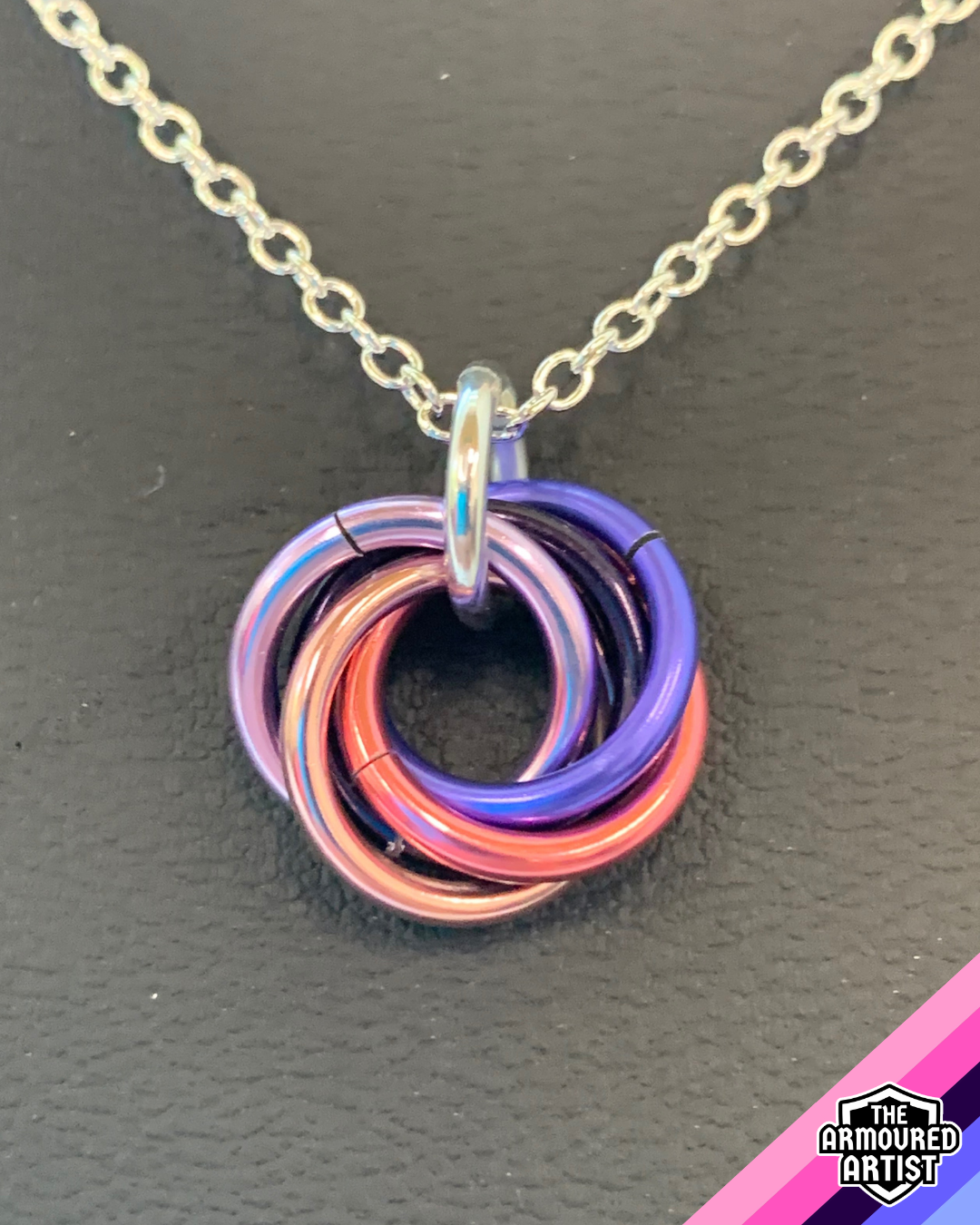 Omnisexual Spiral Chainmail Necklaces