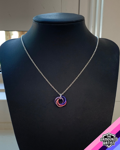 Omnisexual Spiral Chainmail Necklaces