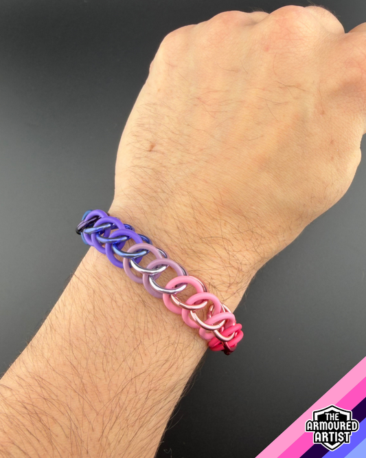 Omnisexual Stretchy Chainmail Bracelets