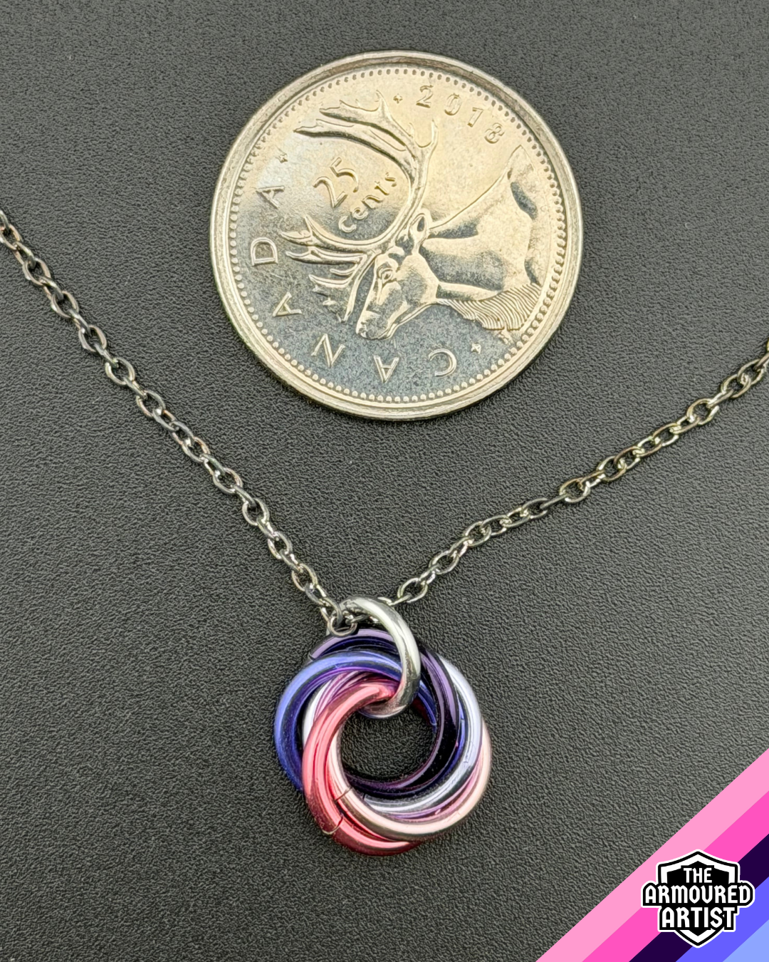 Omnisexual Spiral Chainmail Necklaces