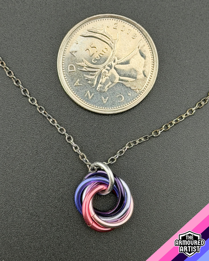 Omnisexual Spiral Chainmail Necklaces