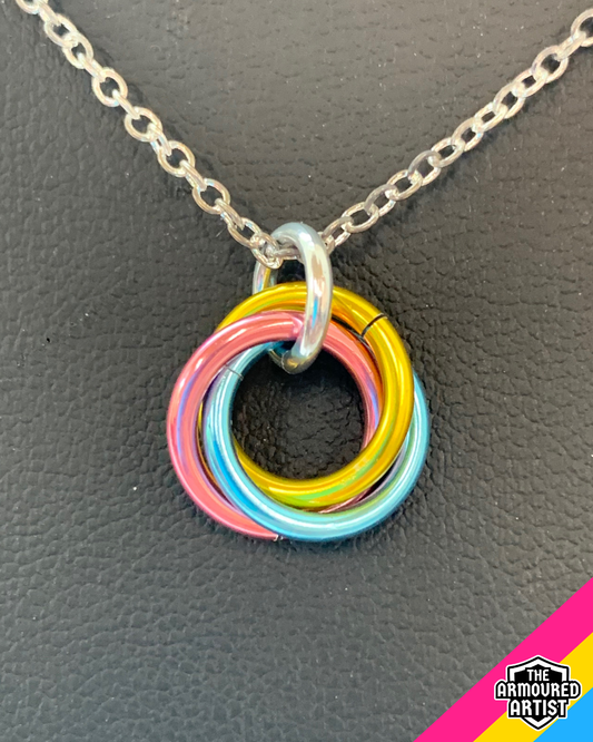 Pansexual Spiral Chainmail Necklaces