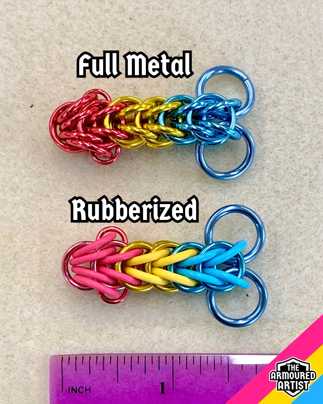 Pansexual Pocket Rocket Keychains/Necklaces