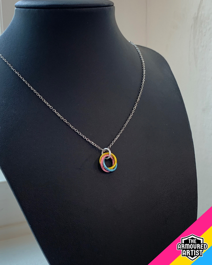 Pansexual Spiral Chainmail Necklaces