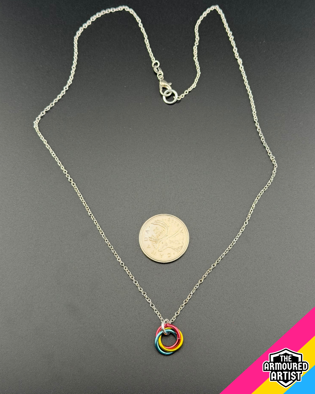 Pansexual Spiral Chainmail Necklaces