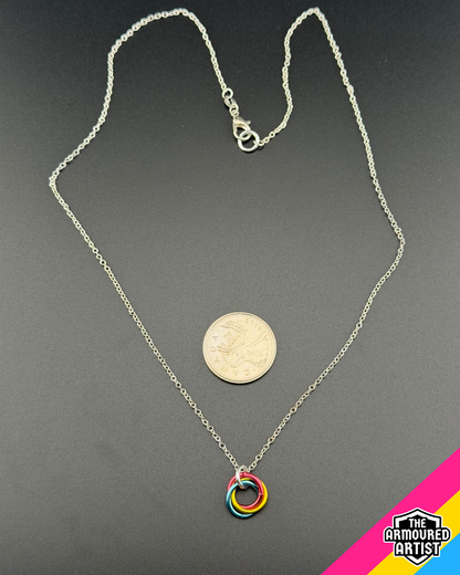 Pansexual Spiral Chainmail Necklaces