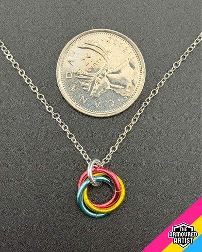 Pansexual Spiral Chainmail Necklaces
