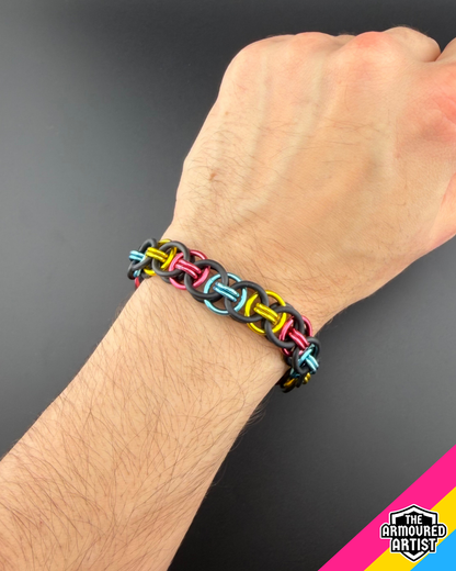 Pansexual Stretchy Helmchain Bracelets