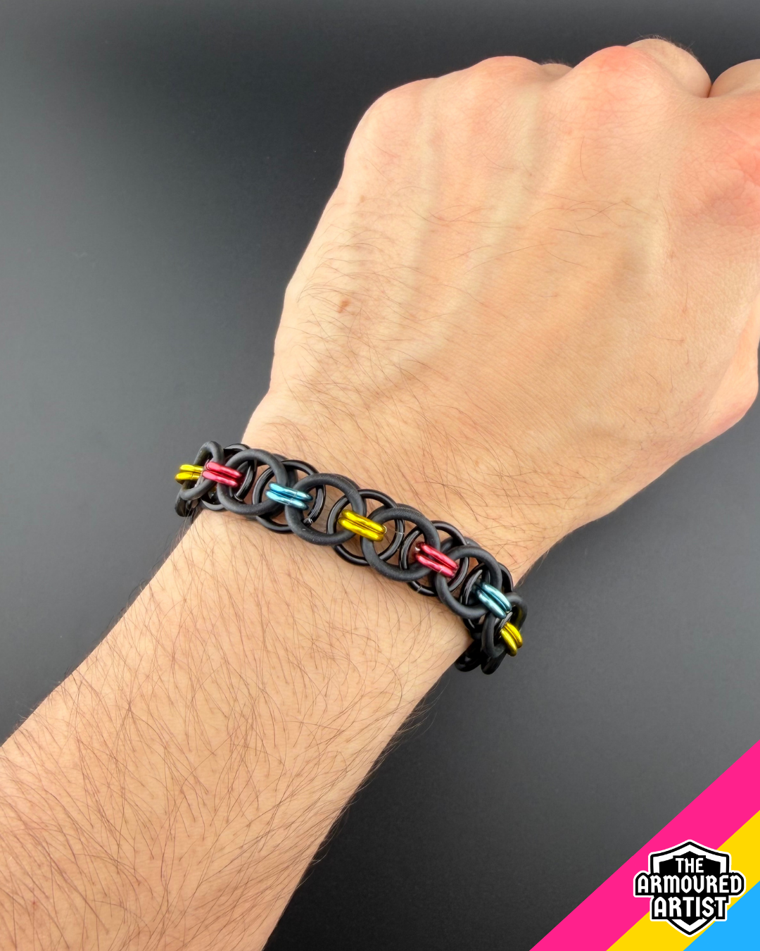 Pansexual Stretchy Helmchain Bracelets
