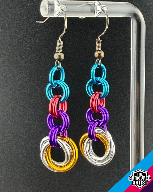 Polyamory (New Flag) Dangling Earrings