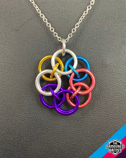 Polyamory (New Flag) Helmchain Necklaces