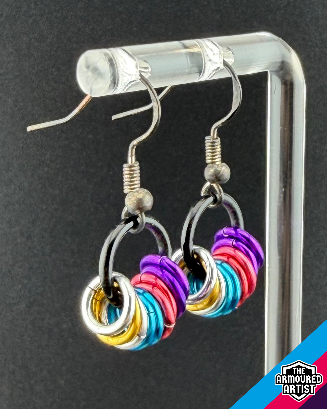 Polyamory (New Flag) Small Ringlette Earrings