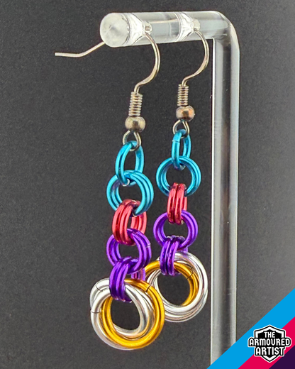 Polyamory (New Flag) Dangling Earrings