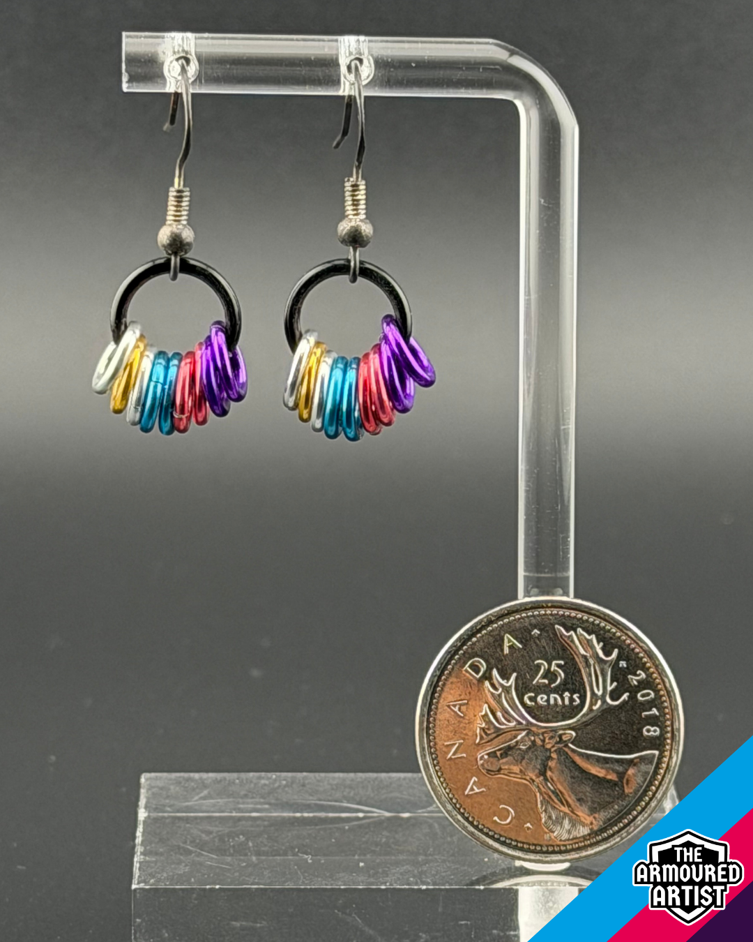 Polyamory (New Flag) Small Ringlette Earrings