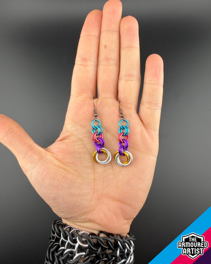 Polyamory (New Flag) Dangling Earrings