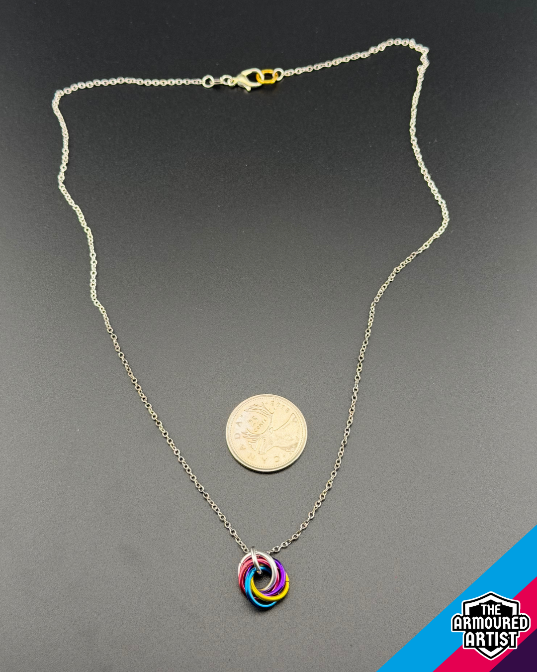 Polyamory (New Flag) Spiral Chainmail Necklaces