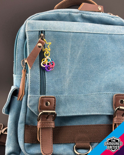 Polyamory (New Flag) Flexible Helmchain Keychains