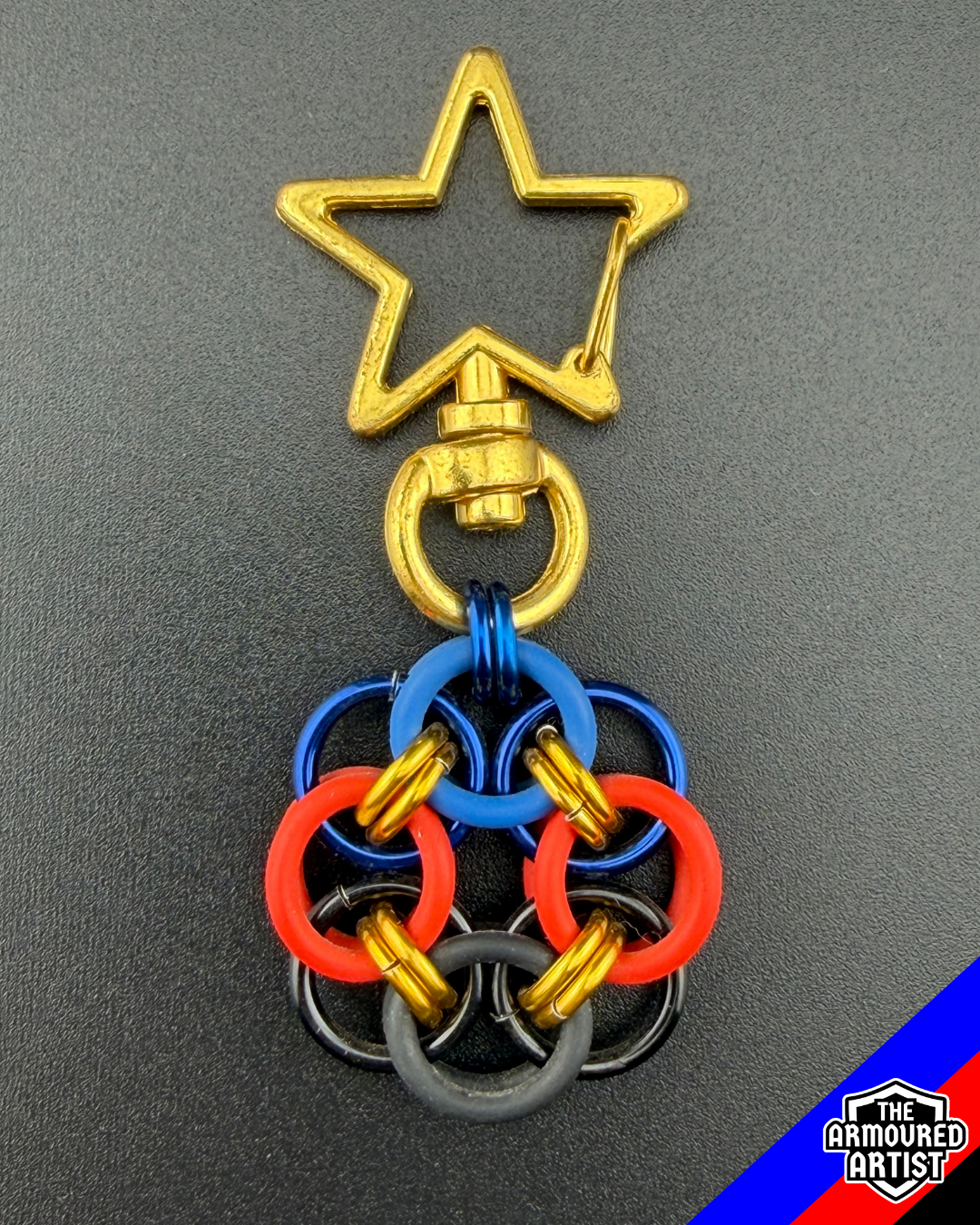 Polyamory (Pi Flag) Flexible Helmchain Keychains