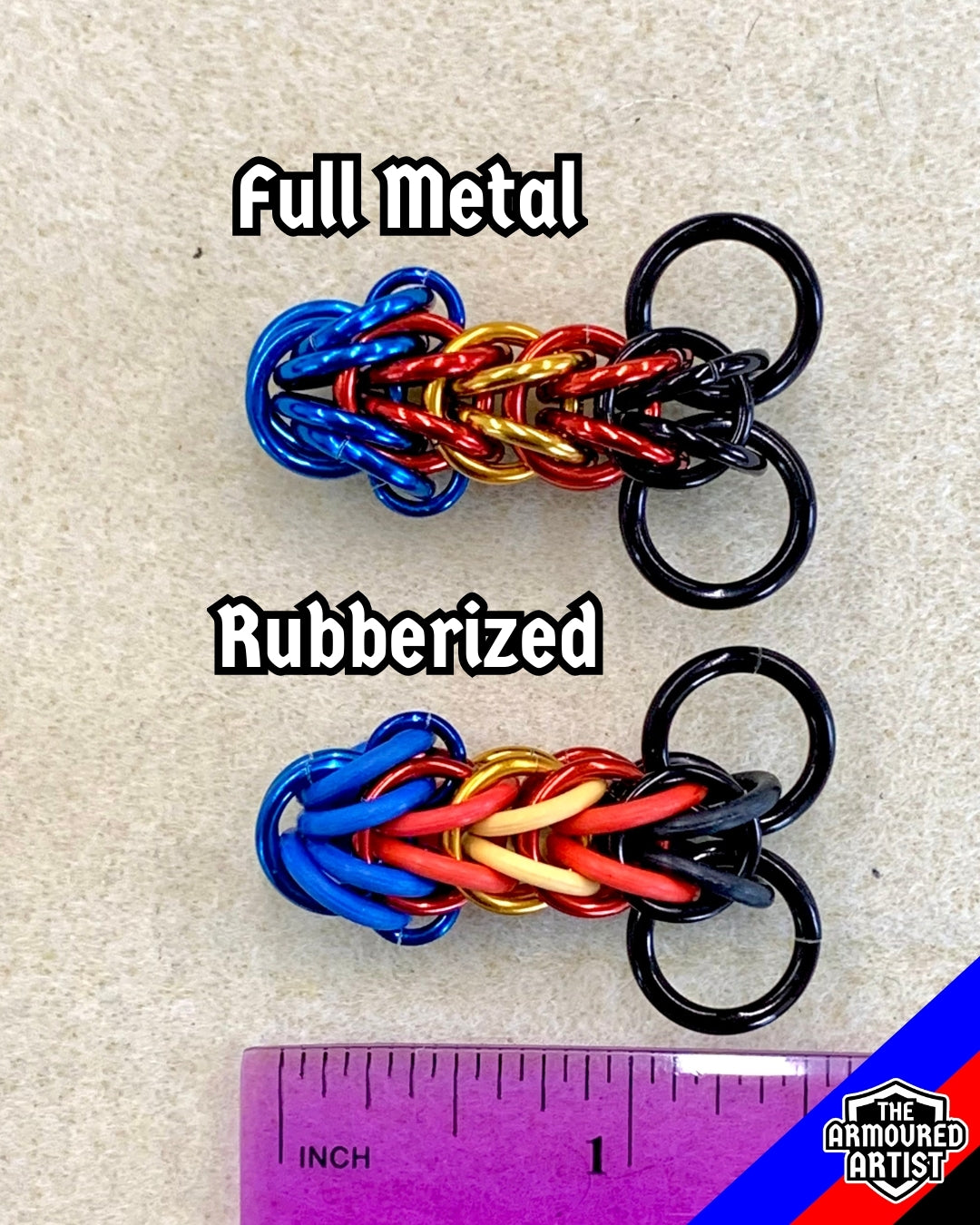 Polymory (Pi Flag) Pocket Rocket Keychains/Necklaces