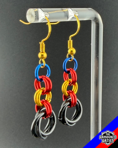 Polyamory (Pi Flag) Dangling Earrings
