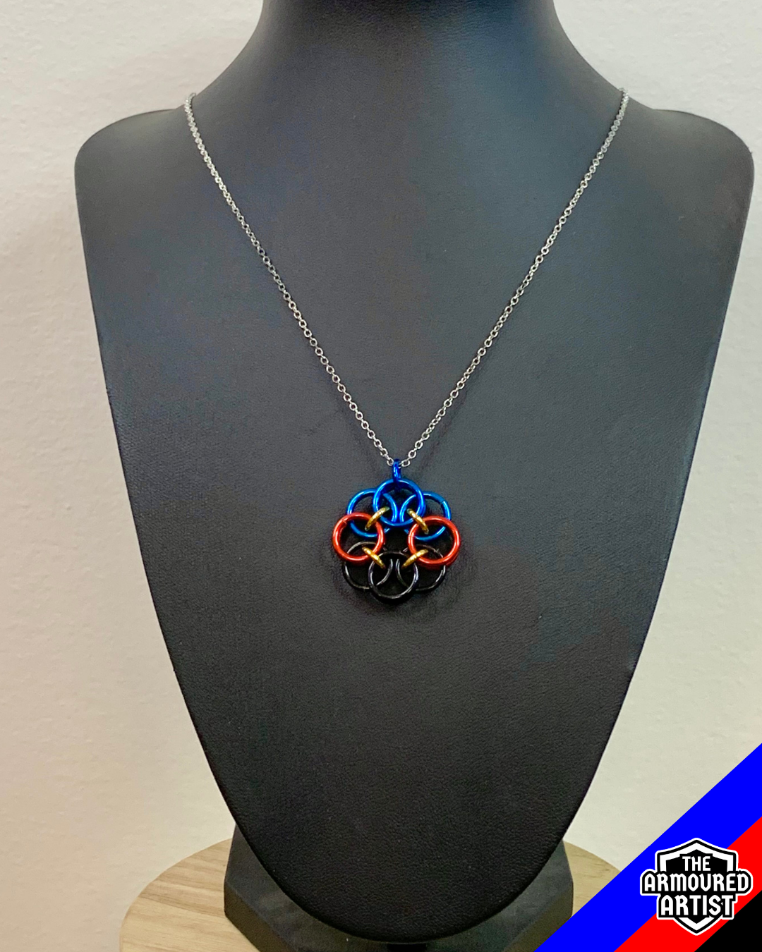 Polyamory (Pi Flag) Helmchain Necklaces