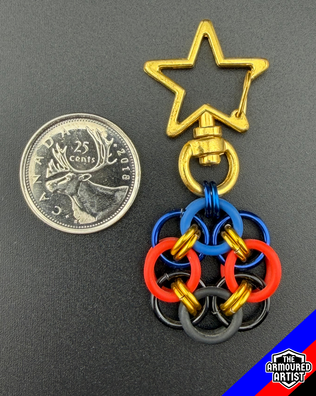 Polyamory (Pi Flag) Flexible Helmchain Keychains