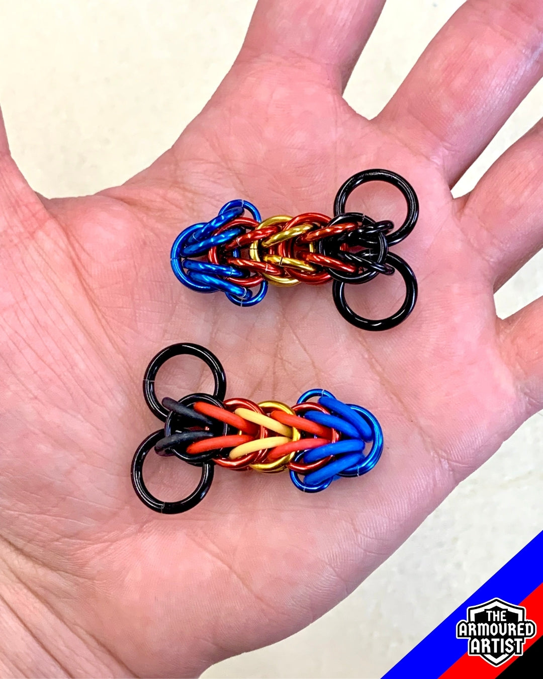 Polymory (Pi Flag) Pocket Rocket Keychains/Necklaces