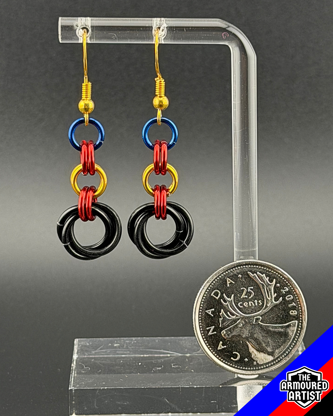 Polyamory (Pi Flag) Dangling Earrings