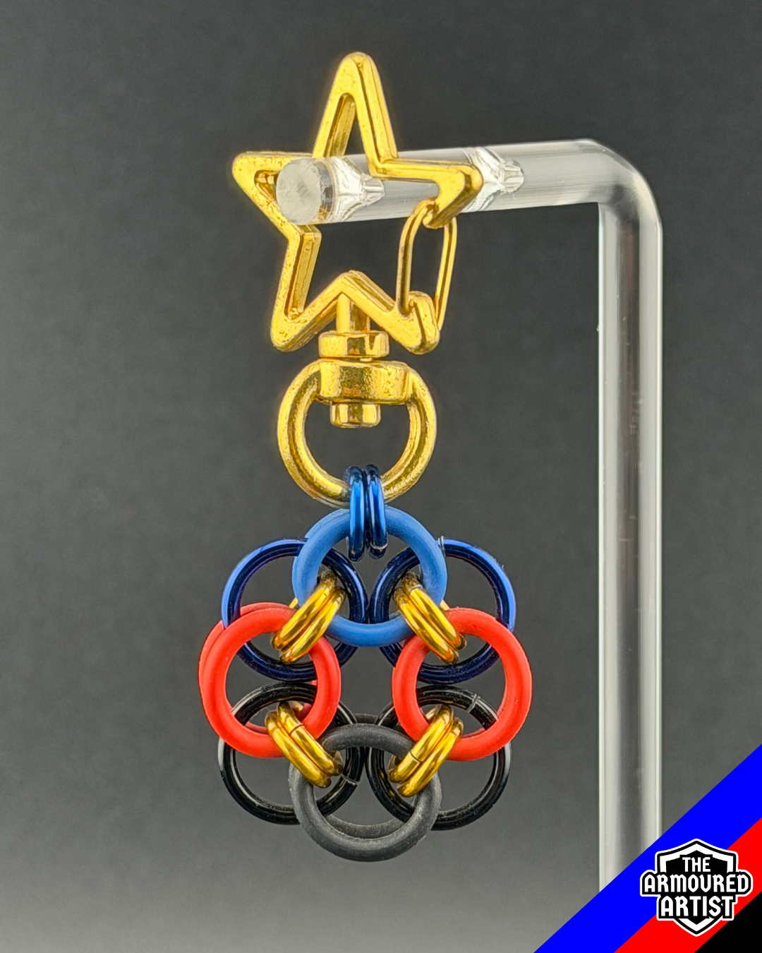 Polyamory (Pi Flag) Flexible Helmchain Keychains
