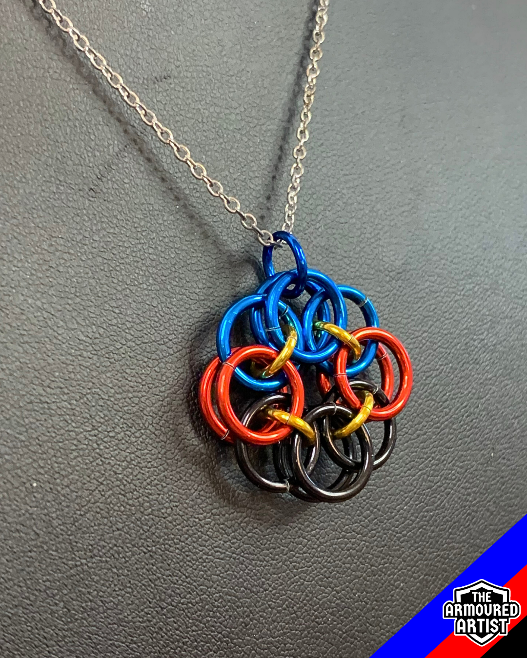 Polyamory (Pi Flag) Helmchain Necklaces