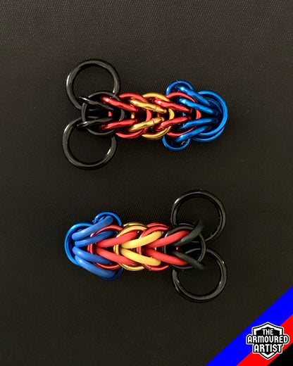 Polymory (Pi Flag) Pocket Rocket Keychains/Necklaces