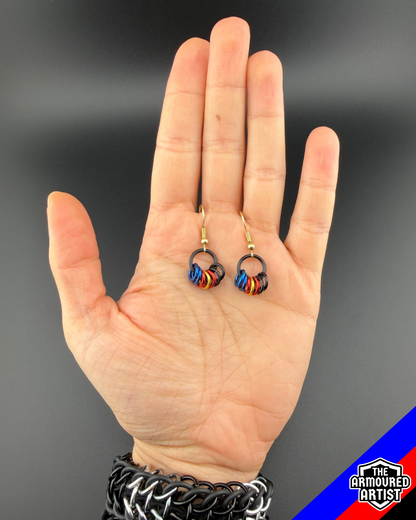 Polyamory (Pi Flag) Small Ringlette Earrings