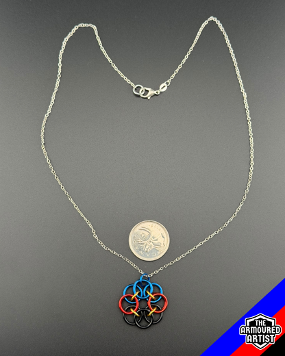 Polyamory (Pi Flag) Helmchain Necklaces