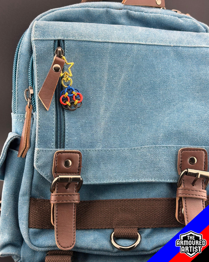 Polyamory (Pi Flag) Flexible Helmchain Keychains