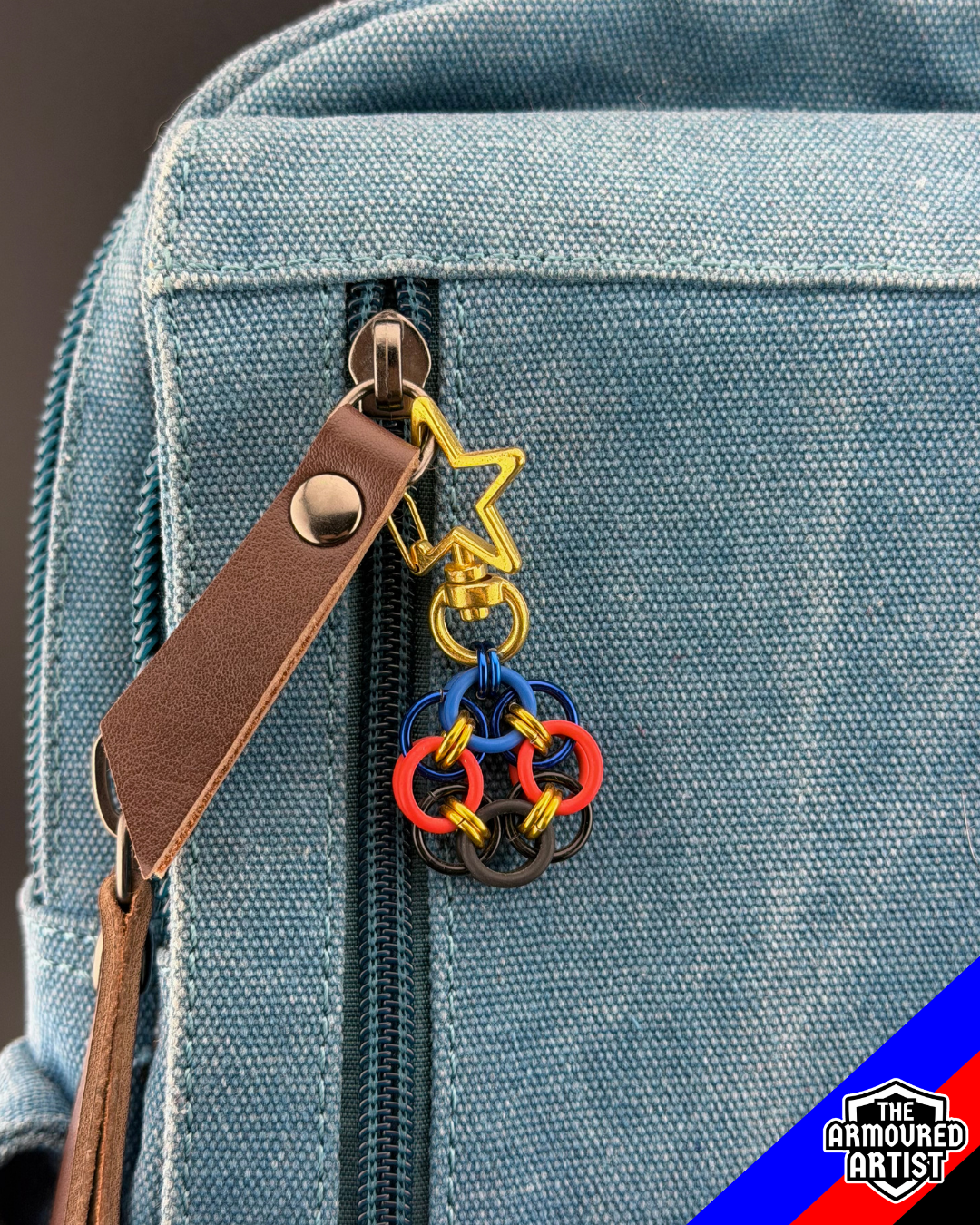 Polyamory (Pi Flag) Flexible Helmchain Keychains