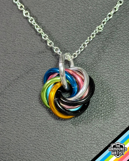 Queer Spiral Chainmail Necklaces