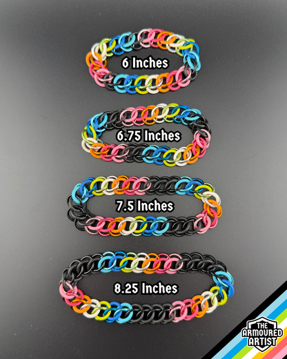 Queer Stretchy Chainmail Bracelets