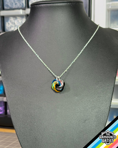 Queer Spiral Chainmail Necklaces