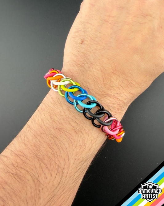 Queer Stretchy Chainmail Bracelets