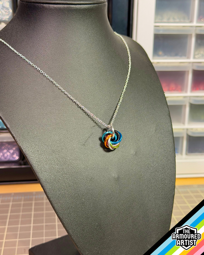 Queer Spiral Chainmail Necklaces
