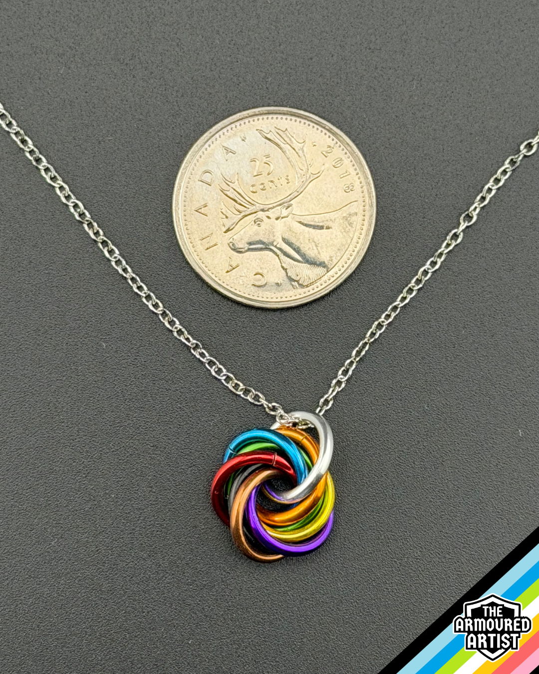 Queer Spiral Chainmail Necklaces