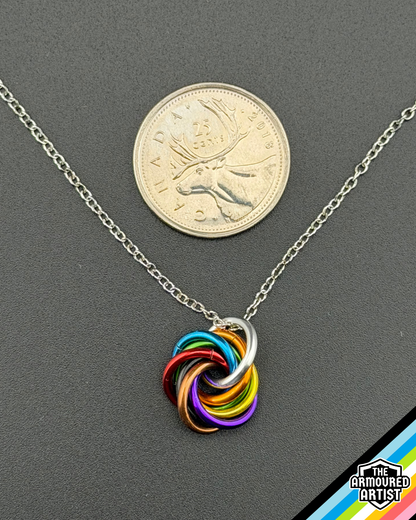 Queer Spiral Chainmail Necklaces