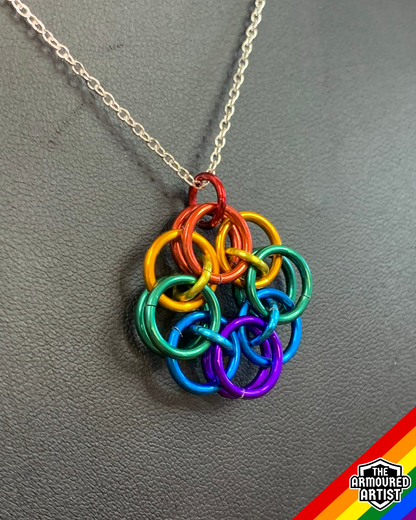 Rainbow (Classic Flag) Helmchain Necklaces